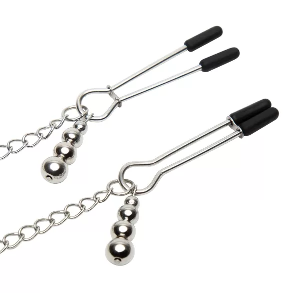 Fifty Shades of Grey - pinze per capezzoli con collare - argento