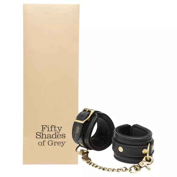 Fifty Shades of Grey - manette polsi regolabili - ecopelle nera