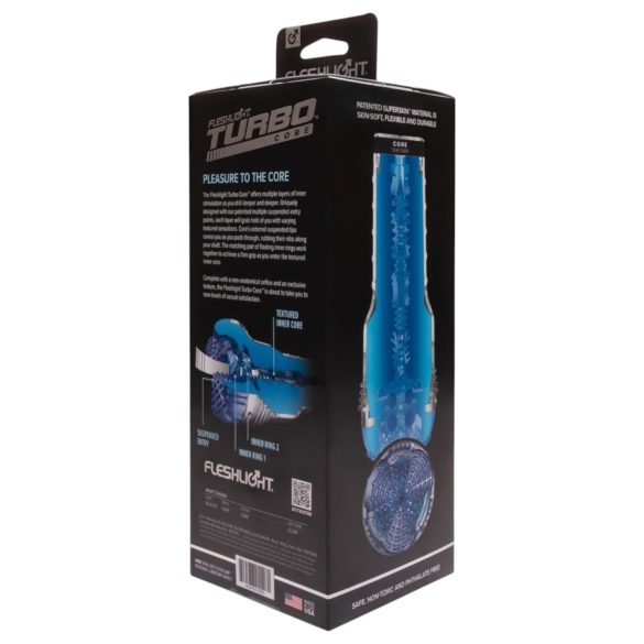 Fleshlight Turbo Core - masturbatore a suzione - blu