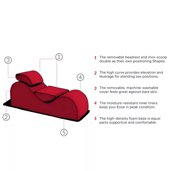 Liberator Esse Lounger - poltrona tantra regolabile - nero