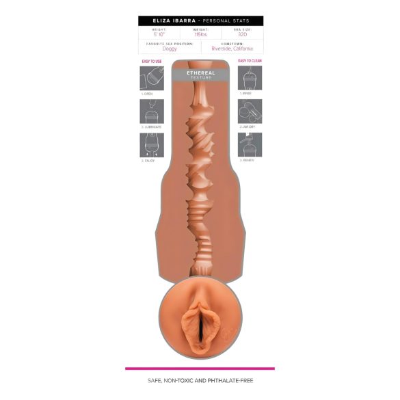 Fleshlight Eliza Ibarra Ethereal - masturbatore realistico vaginale