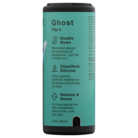 Arcwave Ghost - masturbatore tascabile reversibile - silicone nero
