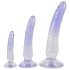 Crystal Clear - set di dildo anali trainer - 3 pezzi - trasparente blu