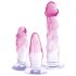 Crystal Clear - set plug anali - 3 pezzi - trasparente rosa
