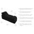 Liberator Black Label Esse - poltrona tantra modulare in 3 pezzi (nera)