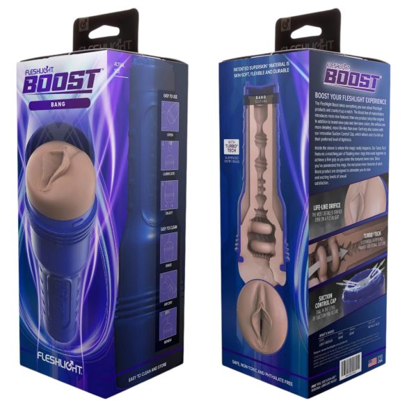 Fleshlight Boost Bang - masturbatore realistico vagina artificiale