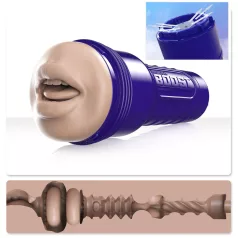   Fleshlight Boost Blow - masturbatore bocca realistico - silicone naturale