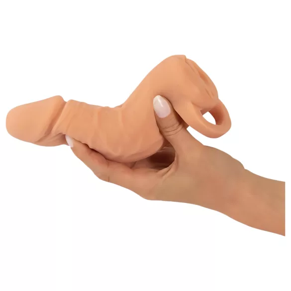 Nature Skin - masturbatore doppio uso pene e vagina artificiale 18cm beige