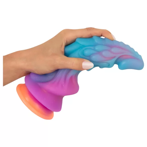 Beasty Cocks - dildo alieno in silicone - blu arancione