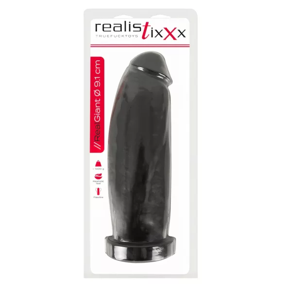 realistixxx Real Giant - dildo gigante - 30 cm (nero)