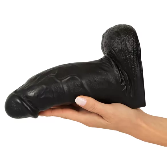 Realistixxx - dildo realistico grande con testicoli - 22 cm - nero