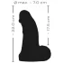 Realistixxx - dildo realistico grande con testicoli - 22 cm - nero