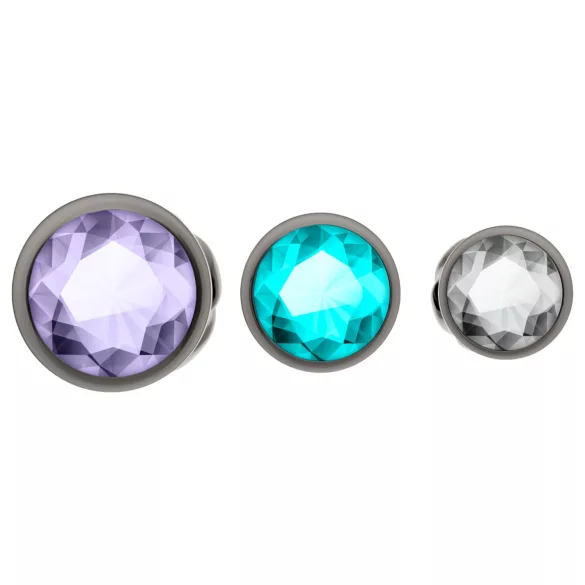 Anos - set plug anale in metallo