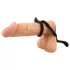 Erecto - anello fallico e scrotale - silicone nero