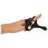 Erecto - anello fallico e scrotale - silicone nero