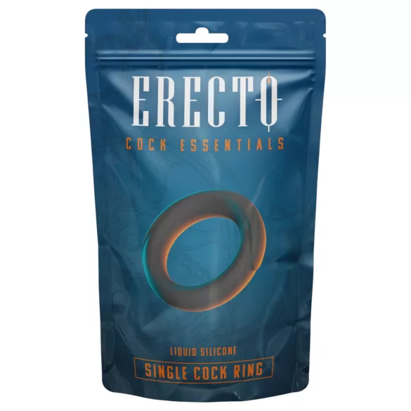 Erecto - anello fallico - stimolante - silicone nero