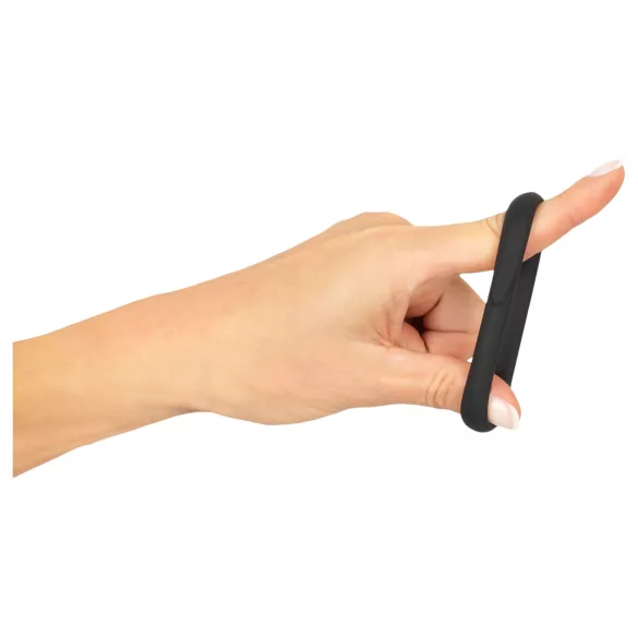 Erecto - anello fallico - stimolante - silicone nero