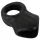 Erecto - anello fallico con allungamento scrotale - silicone nero