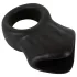 Erecto - anello fallico con allungamento scrotale - silicone nero