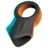 Erecto - anello fallico con allungamento scrotale - silicone nero