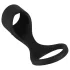 Erecto - anello fallico 2in1 - silicone nero