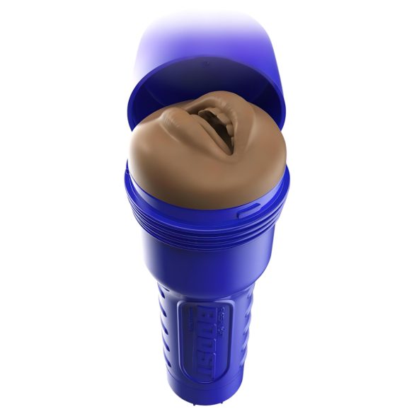 Fleshlight Boost Blow - masturbatore bocca realistica - marrone