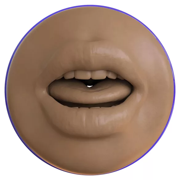 Fleshlight Boost Blow - masturbatore bocca realistica - marrone