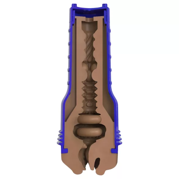 Fleshlight Boost Blow - masturbatore bocca realistica - marrone