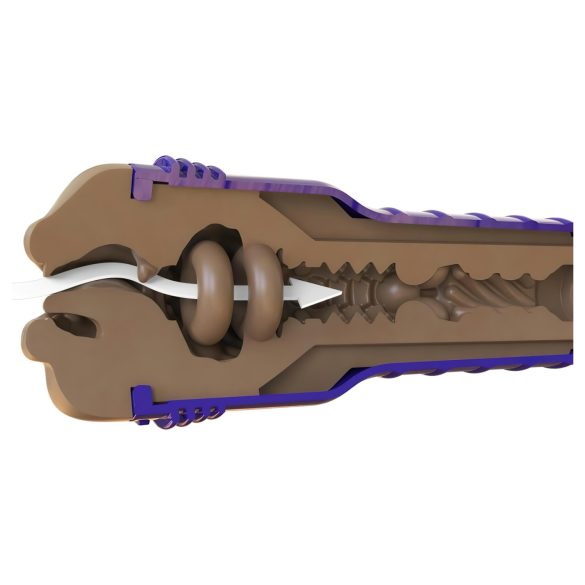 Fleshlight Boost Blow - masturbatore bocca realistica - marrone