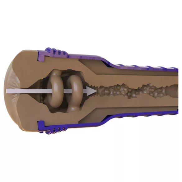 Fleshlight Boost Blast - masturbatore anale realistico - marrone