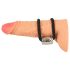 Ribelle Heavy Rope - anello regolabile pene e testicoli (nero)