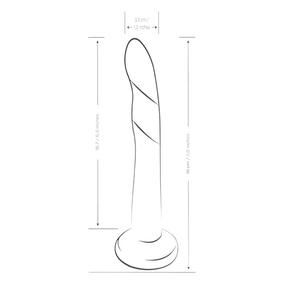 ROMP Dizi - dildo flessibile in silicone - rosa arancione
