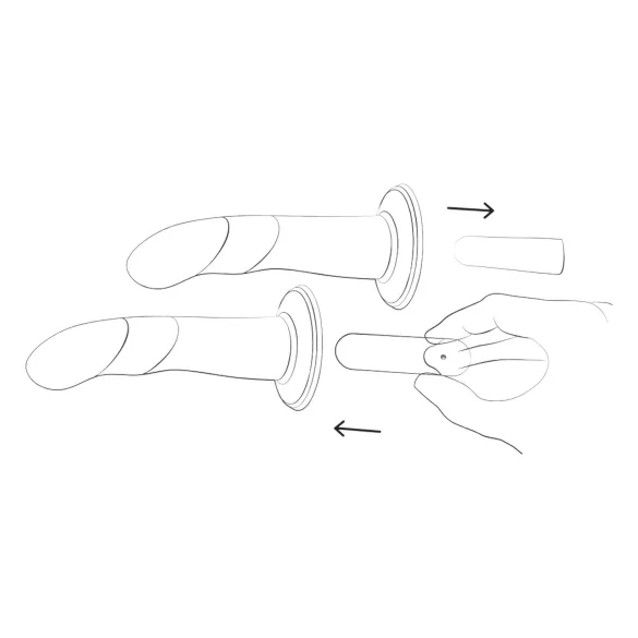 ROMP Piccolo - set pegging - anale - silicone nero blu