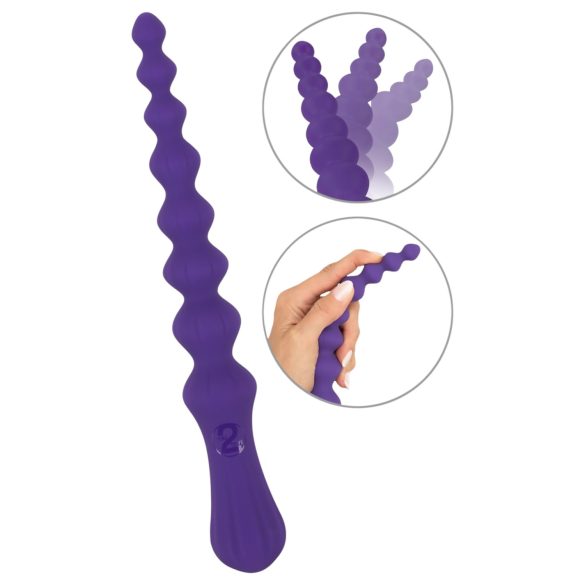 You2Toys - Dildo anale flessibile a sfere - silicone viola
