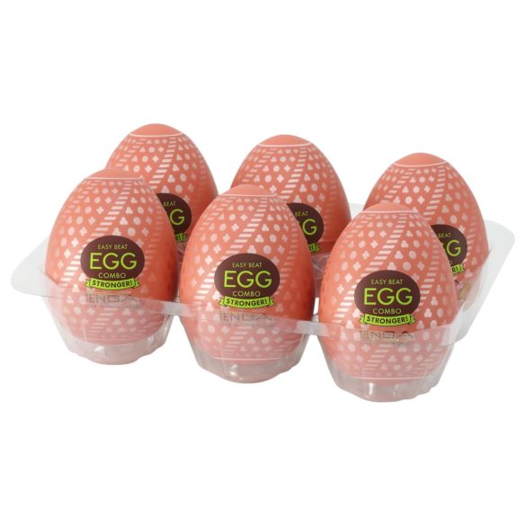 TENGA Egg Combo Stronger - masturbatore uomo forma uovo - confezione 6 pezzi