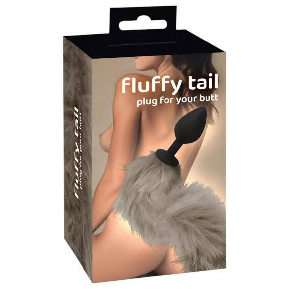 You2Toys - plug anale in silicone con coda - grigio