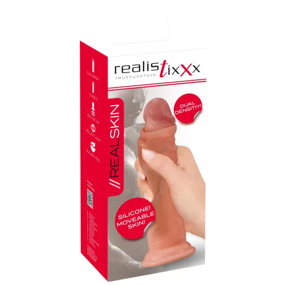 Realistixxx - dildo realistico doppio strato - colore naturale