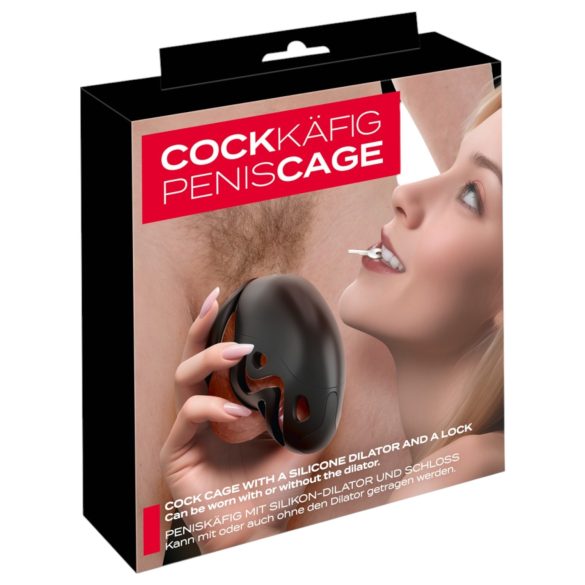 You2Toys - Gabbia per Pene con Plug (nero)