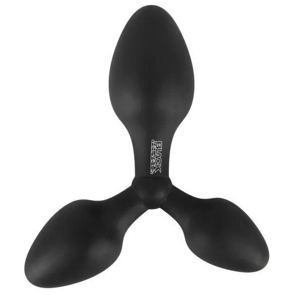 Black Velvets - plug anale triplo - silicone nero