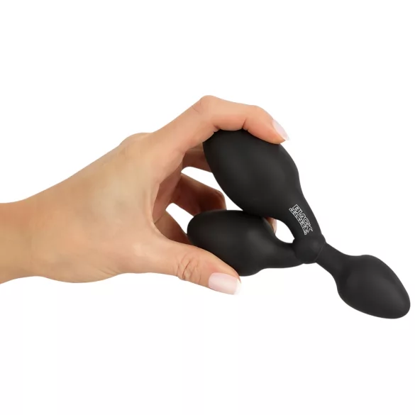 Black Velvets - plug anale triplo - silicone nero