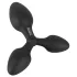 Black Velvets - plug anale triplo - silicone nero