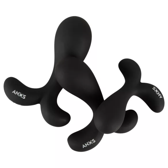 ANOS - set di plug anali per allenamento - silicone nero