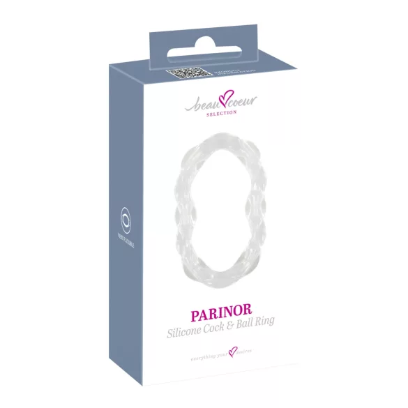 Beau Coeur Parinor - anello pene e testicoli - trasparente
