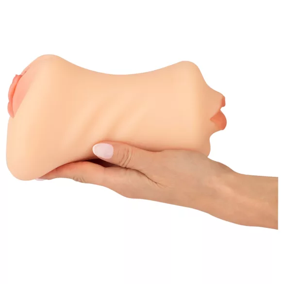Nature Skin - masturbatore vaginale e orale (color carne)