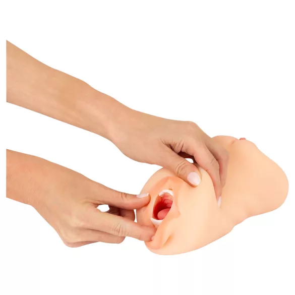 Nature Skin - masturbatore vaginale e orale - colore naturale