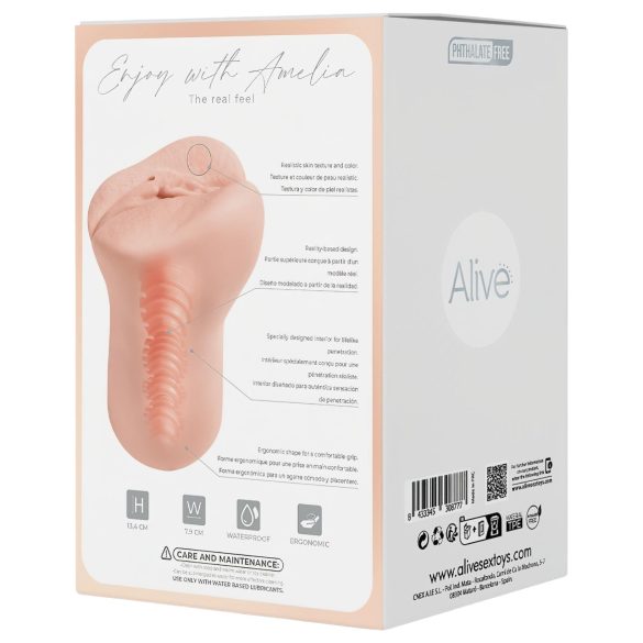 Alive Amelia S - masturbatore realistico vaginale - silicone color carne