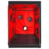 Secretdome - cabina del sesso BDSM con aperture (nero)