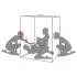 Secretdome - cabina del sesso BDSM con aperture (nero)