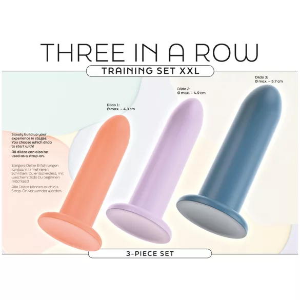 You2Toys - Three in a Row - set di dildo per allenamento - 3 pz (colorato)