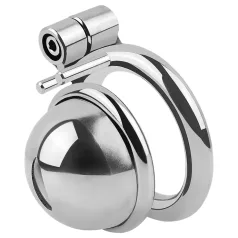   collezione fetish - mini gabbia per pene con 3 anelli intercambiabili per testicoli (argento)